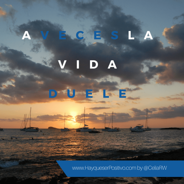 A veces la vida duele, un texto de Celia Ramón Wyser